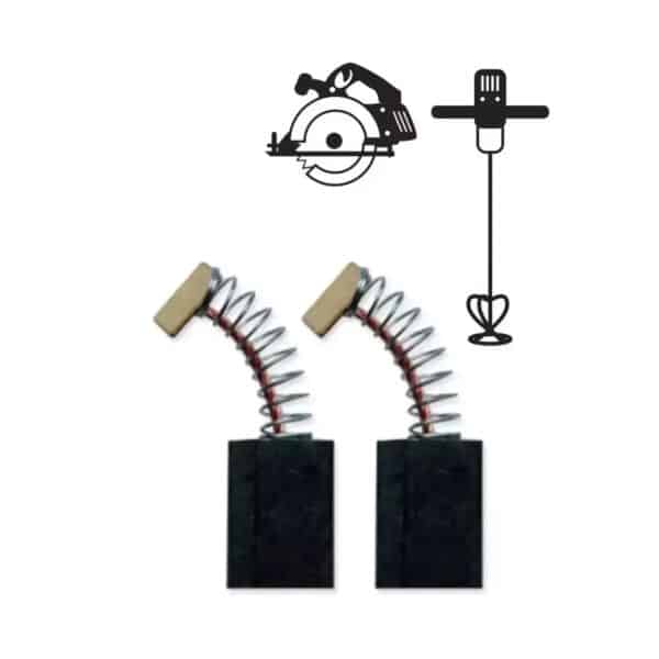 Set 2 perii electrografit 10,8x6,4x15 mm pentru scule DEDRA compatibile
