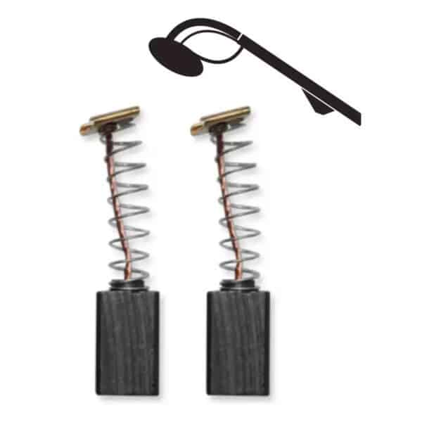 Set 2 perii electrografit 7,9x4,8x12,9 mm pentru scule DEDRA
