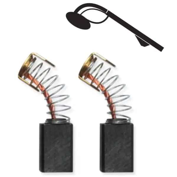 Set 2 perii electrografit 7,9x4,9x12,2 mm pentru scule DEDRA