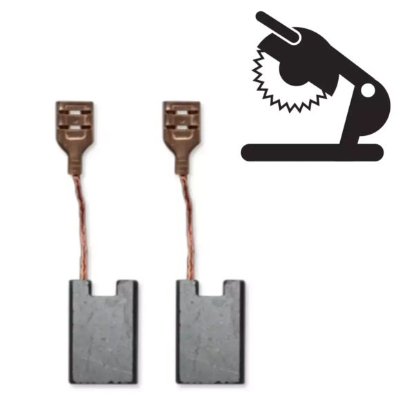 Set 2 perii electrografit 13,2x6,3x19,2 mm pentru scule DEDRA