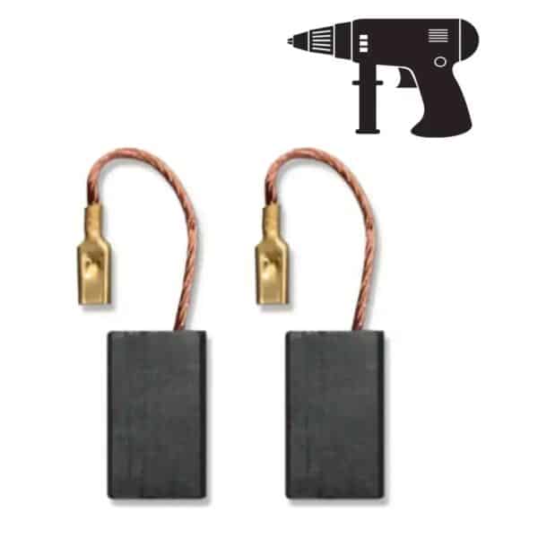 Set 2 perii electrografit 10,8x5,4x18 mm pentru scule DEDRA compatibile