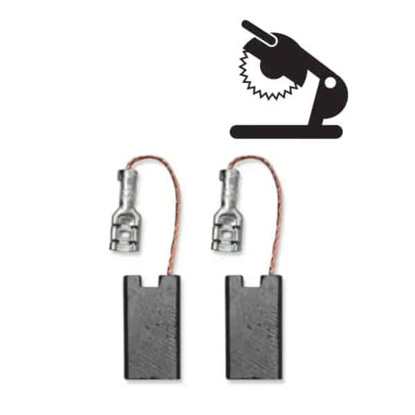 Set 2 perii electrografit 9,9x5,9x17,9 mm pentru scule DEDRA