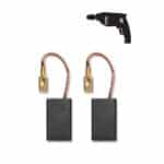 Set 2 perii electrografit pentru DED7957/7958K/7959, 10,9x4,9x18 mm DEDRA