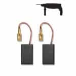 Set 2 perii electrografit pentru DED7850, 10,9x4,9x18 mm DEDRA