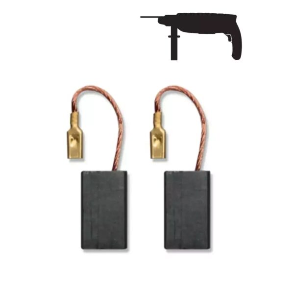 Set 2 perii electrografit pentru DED7850, 10,9x4,9x18 mm DEDRA
