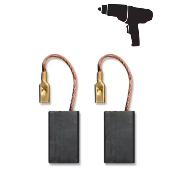 Set 2 perii electrografit pentru DED7973, 10,8x6,1x18 mm DEDRA
