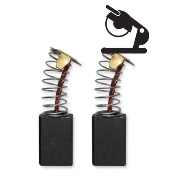 Set 2 perii electrografit pentru DED7781, 17,9x6,9x18 mm DEDRA