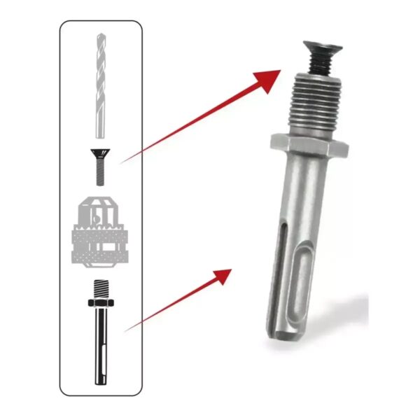 Adaptor SDS Plus la 1/2"-20 UNF pentru mandrină de găurit