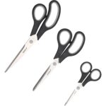Set 3 foarfece universale din inox, 140/215/245 mm DEDRA