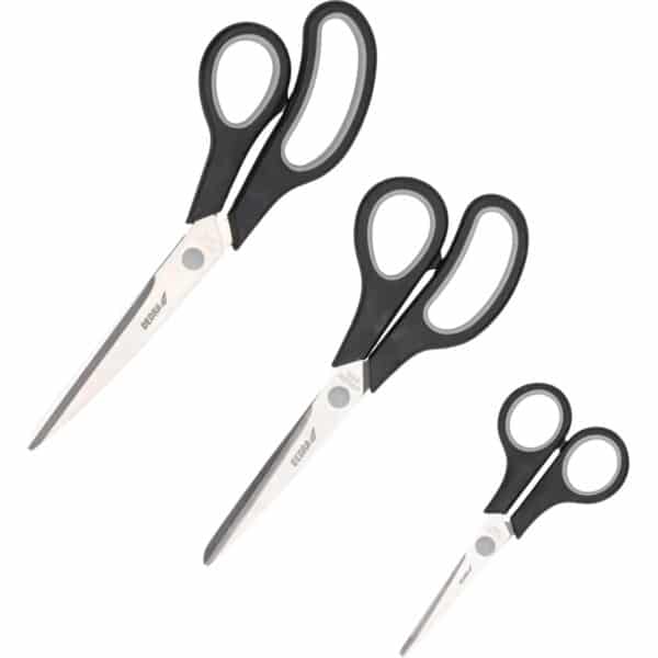 Set 3 foarfece universale din inox, 140/215/245 mm DEDRA