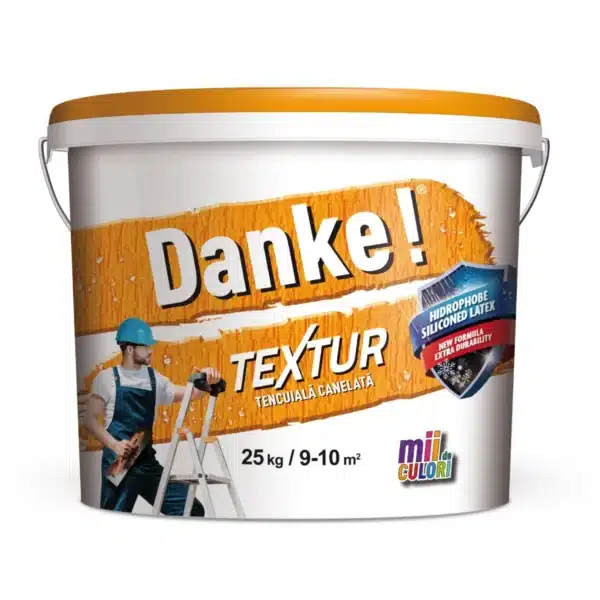 Tencuială decorativă Danke Textur, alb, 25 kg