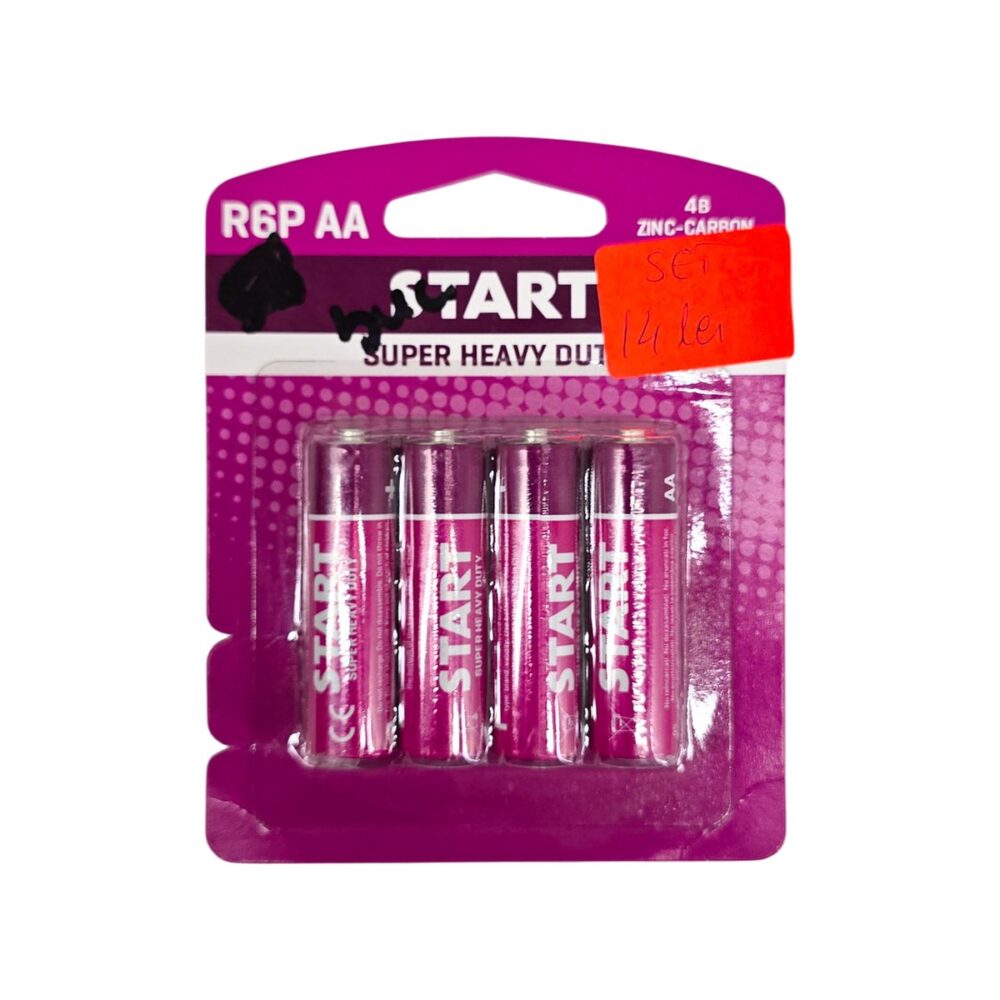 Baterii START R6PAA Zinc Carbon, pachet cu 14 bucăți