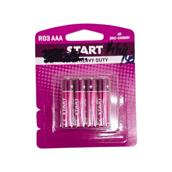 Baterii START R03AAA, tip Zinc-Carbon pentru uz general