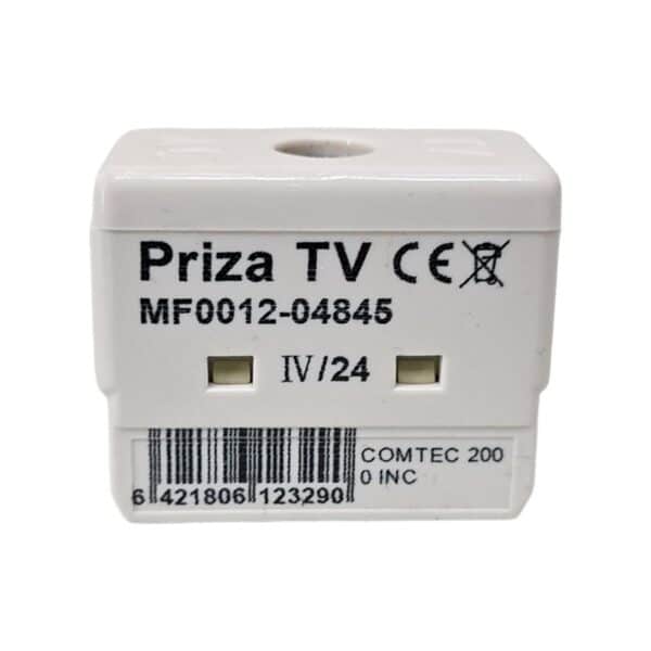 Priză TV albă COMTEC pentru conectarea televizorului