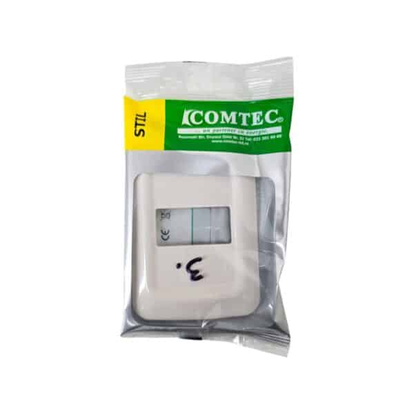 Întrerupător COMTEC RAMA DECORATIVA alb pentru instalații electrice