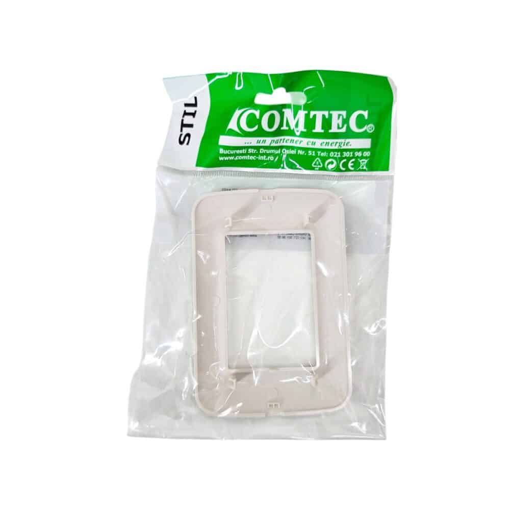 Cutie aparat COMTEC STIL alb pentru montaj aparent