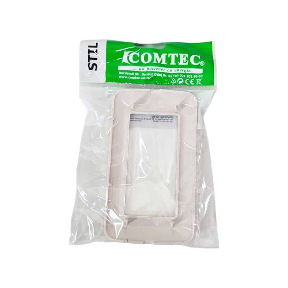 Cutie aparat încastrat COMTEC STIL, 1 modul, alb