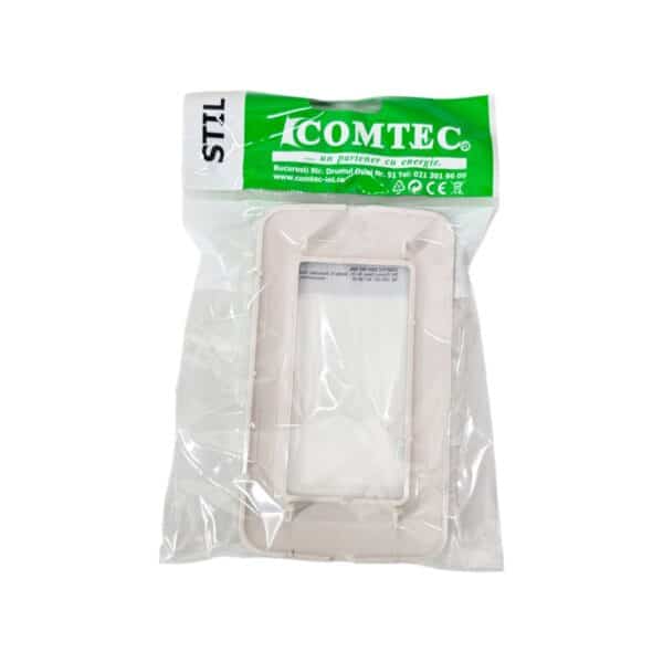 Cutie aparat încastrat COMTEC STIL, 1 modul, alb