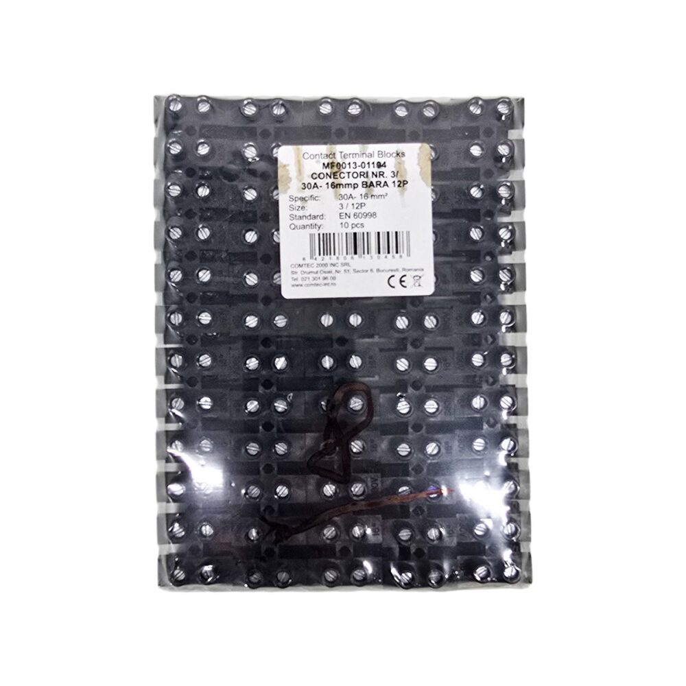 Blocuri de conexiuni CE+CO Contact Terminal Blocks 3/OA, 10mm², pentru șină DIN