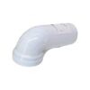 Racord WC fix HYPO W90, alb, pentru conectare toaletă