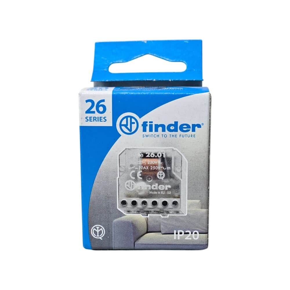 Releu electromagnetic Finder seria 26, 230V AC, pentru șină DIN
