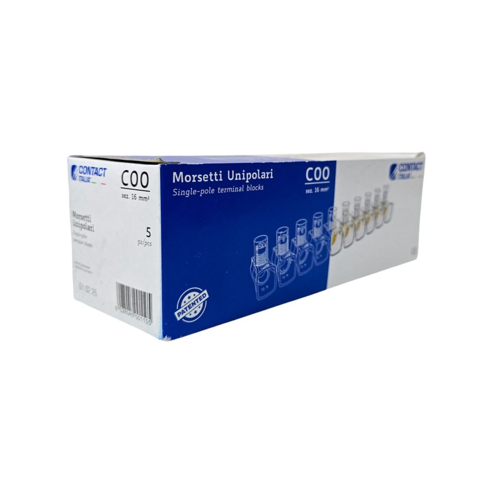 Morsete unipolare CONTACT ITALIA C00 pentru conexiuni electrice sigure
