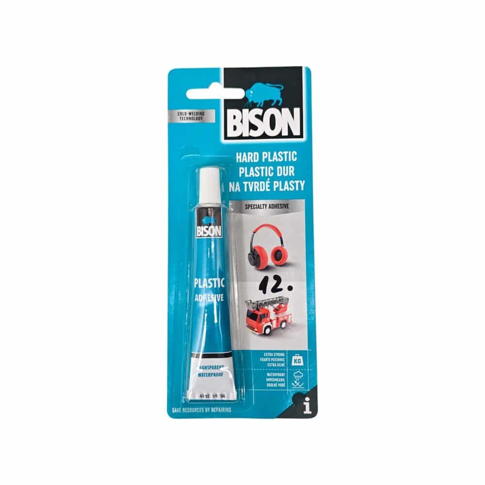 Adeziv plastic transparent BISON pentru lipit plastic dur