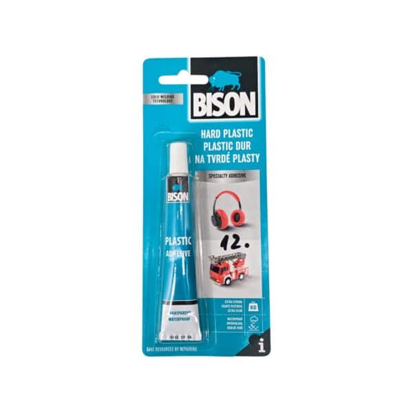 Adeziv plastic transparent BISON pentru lipit plastic dur