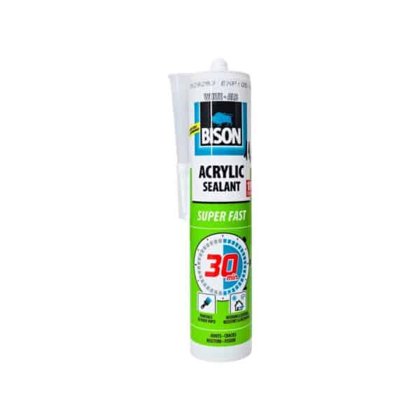 SILICON ACRILIC ALB BISON