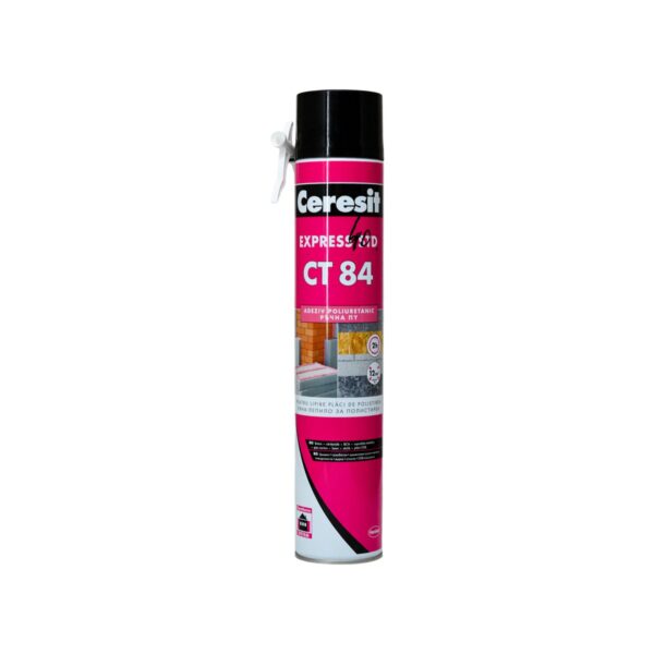 Adeziv poliuretanic Ceresit Express CT 84 pentru polistiren, ambalaj 750ml
