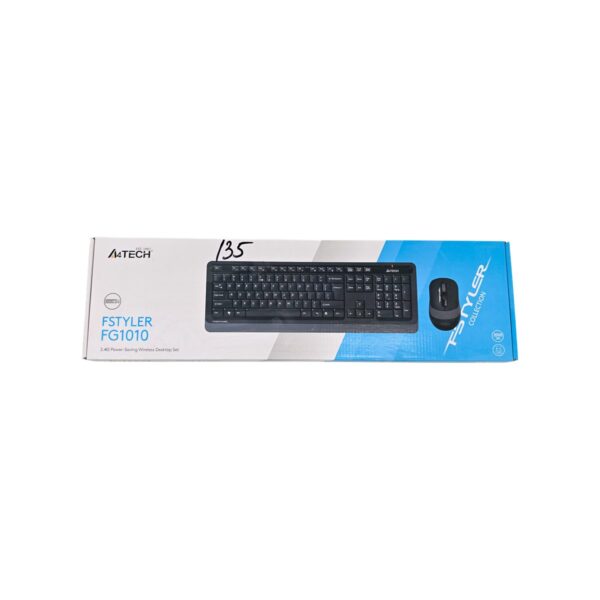 A4TECH set tastatură și mouse wireless, model FG1010, negru