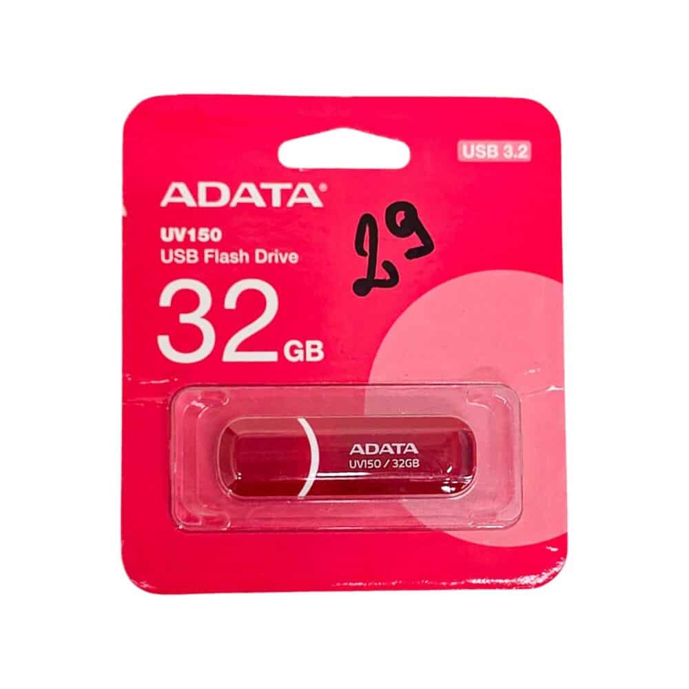 Memorie USB ADATA UV150, 32GB, roșie, pentru stocare date portabilă