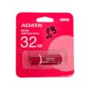 Memorie USB ADATA UV150, 32GB, roșie, pentru stocare date portabilă
