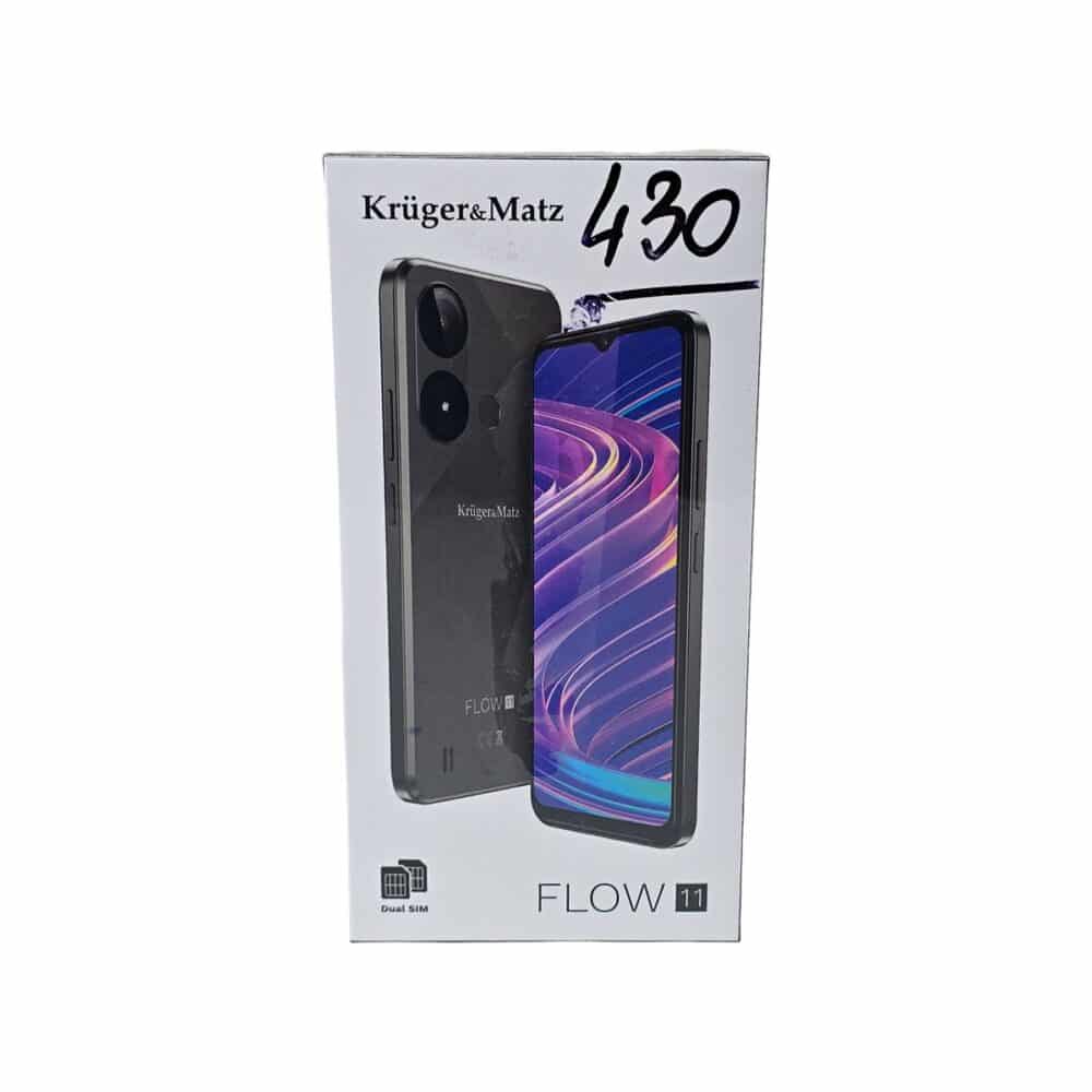 Telefon mobil Krüger&Matz FLOW 11, negru, ecran mare, Dual SIM