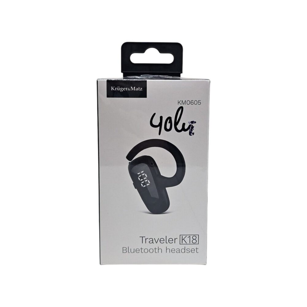 Casti Bluetooth Kruger&Matz Traveler K18, model KM0605, wireless, negre