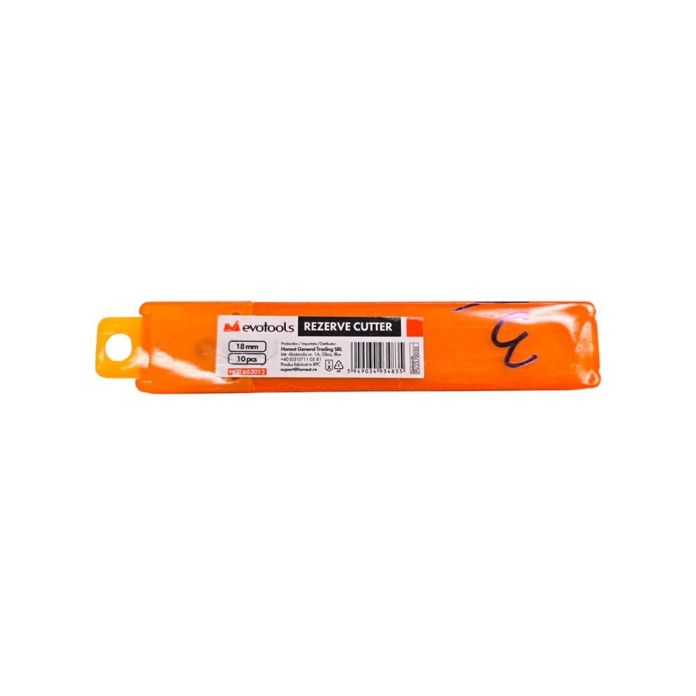 Evotools rezervă cutter portocalie, set 10 bucăți, 18mm