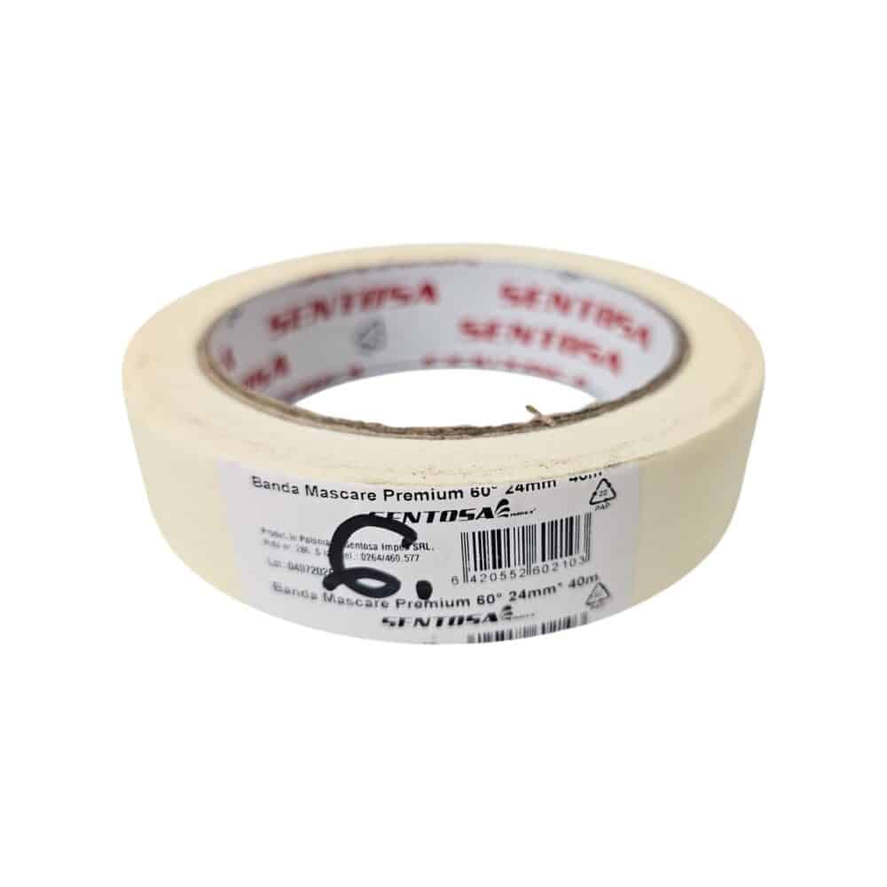 Banda mascare premium SENTOSA, albă, pentru vopsire și protecție