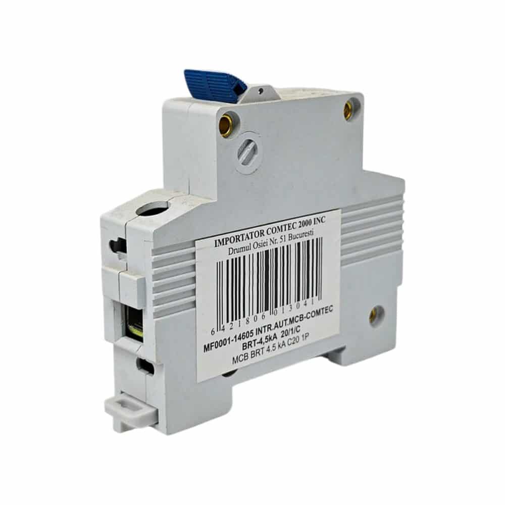 Întrerupător automat GEWISS IMPARATOR CURTE 2P+N, 25A, alb, pentru șină DIN