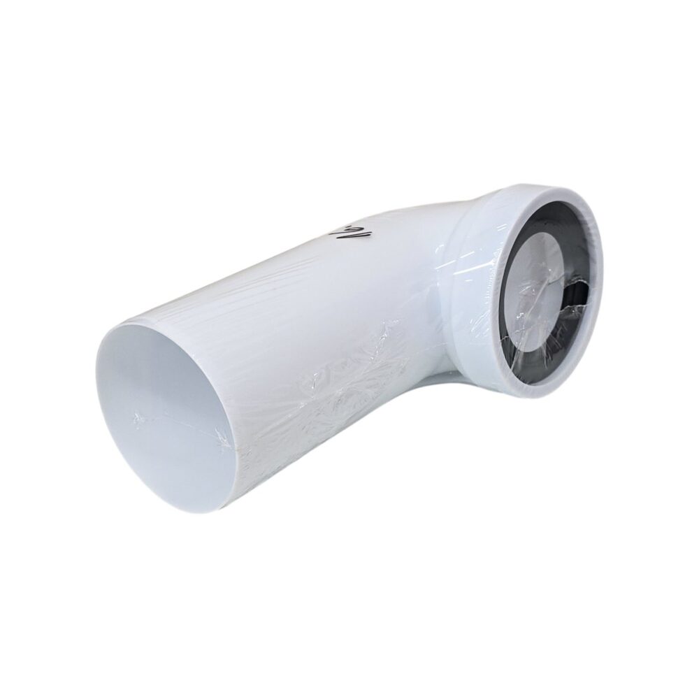 Racord WC fix HYPO W90, alb, pentru conectare toaletă