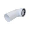 Racord WC fix HYPO W90, alb, pentru conectare toaletă