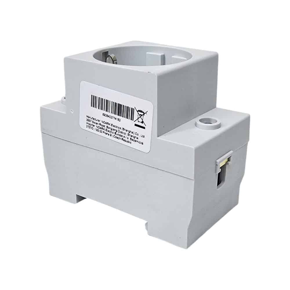 Priza electrică dublă cu împământare GEWISS model ARK, culoare albă