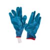 Mănuși de protecție TOTAL TOOLS din nitril, albastru și roșu