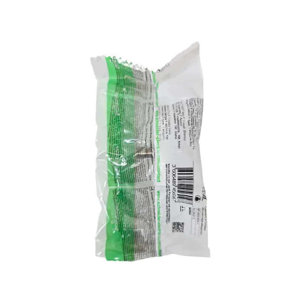 Schneider Electric Conector TV/SAT alb pentru cablu coaxial