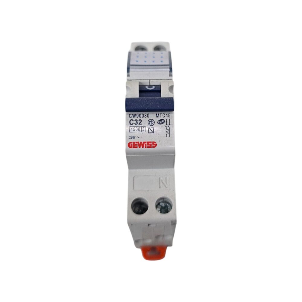 Întrerupător automat bipolar GEWISS 90 MTC45, C32, pentru protecție electrică