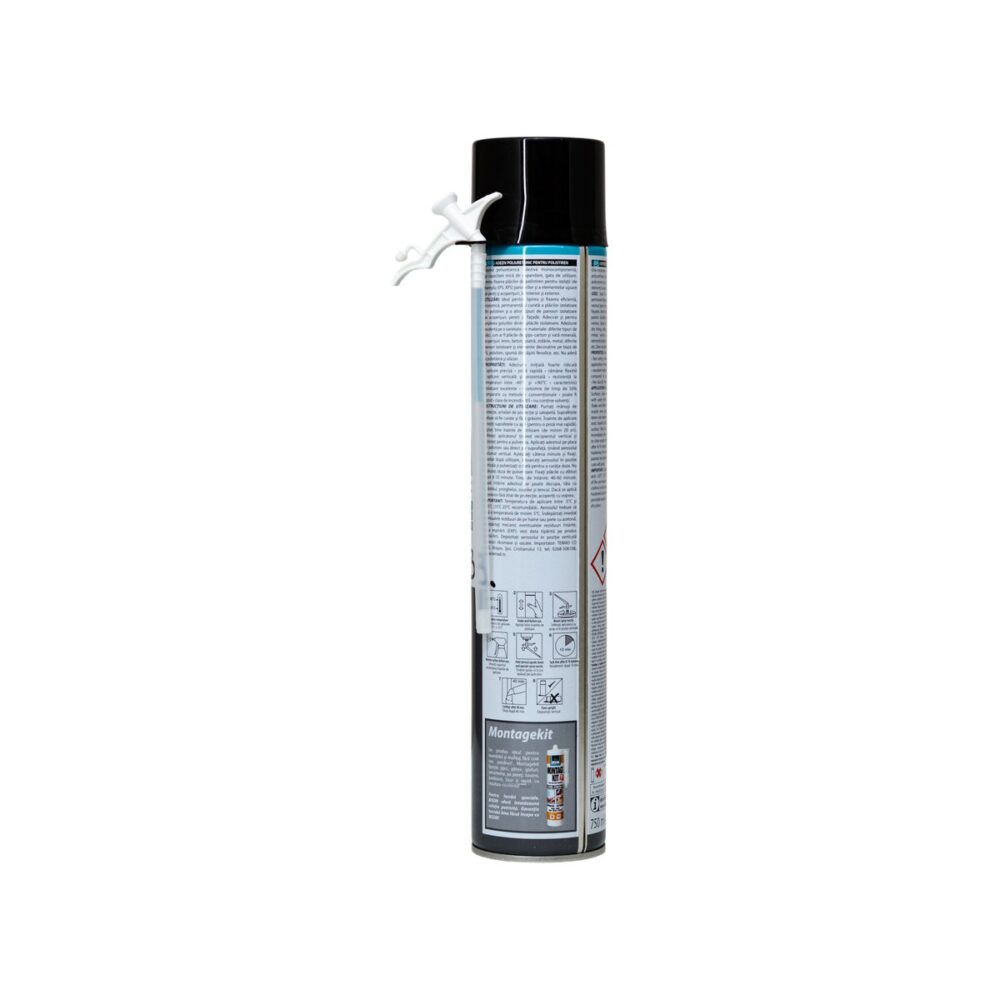 BISON Spumă manuală pentru polistiren, adeziv poliuretanic 750ml