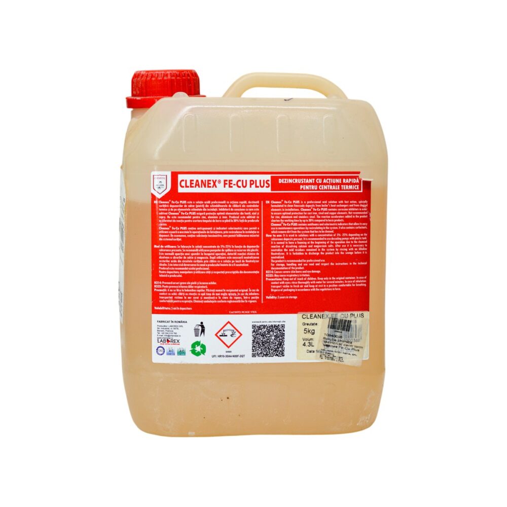 Cleanex dezincrustant pentru calorifere FE-CU PLUS, 5 kg