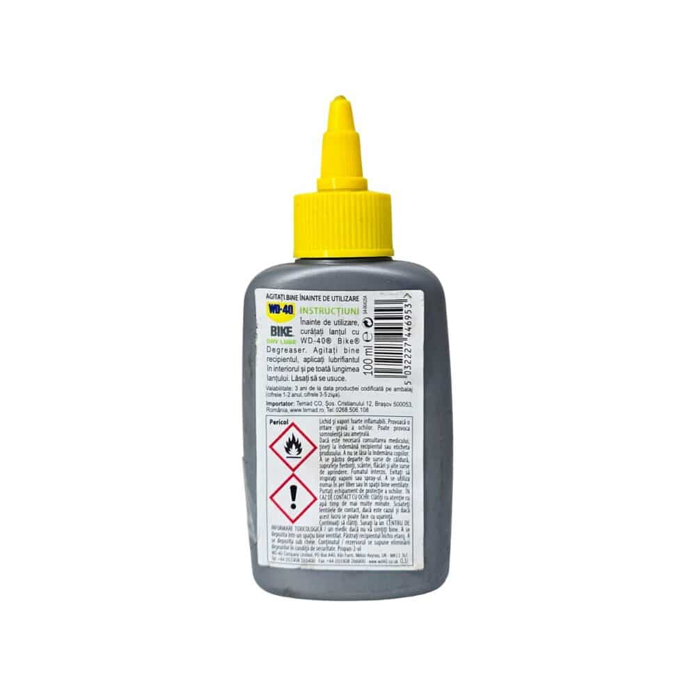 WD-40 Bike Dry Lube lubrifiant uscat pentru lanț de bicicletă
