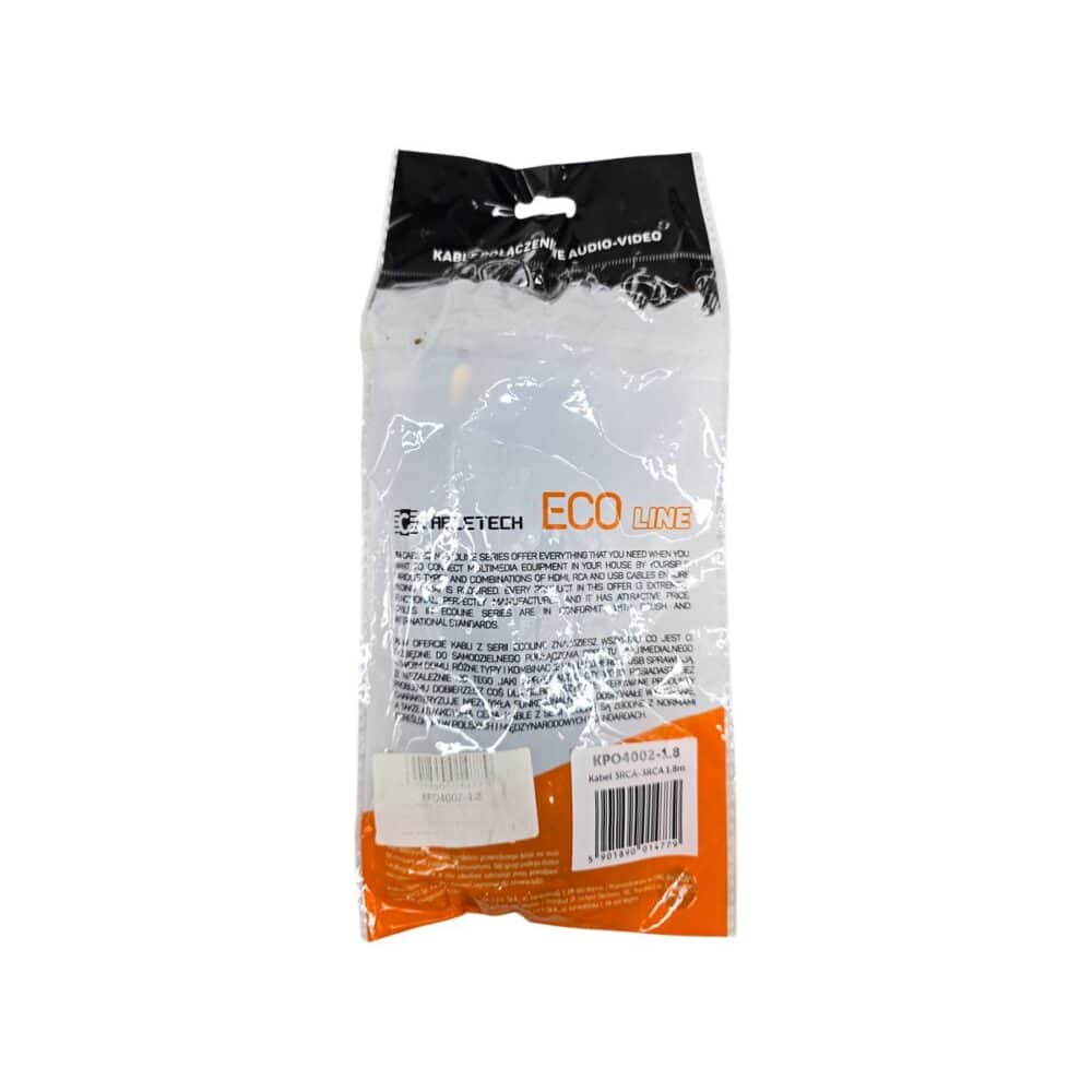 Cablu audio video ECO LINE RCA - SRCA, 1.8 metri