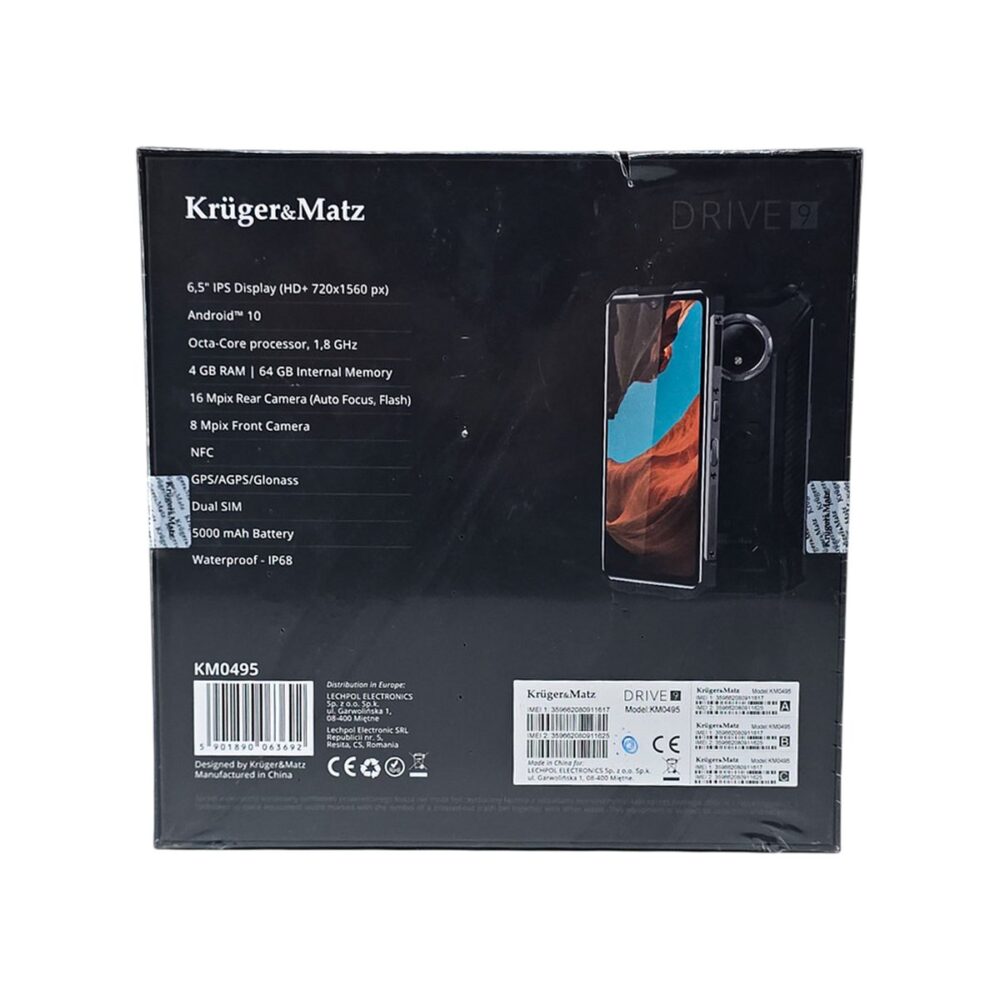 Smartphone Krüger&Matz Drive 1050, rezistent la apă, certificare IP68