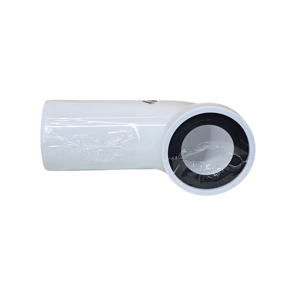 Racord WC fix HYPO W90, alb, pentru conectare toaletă